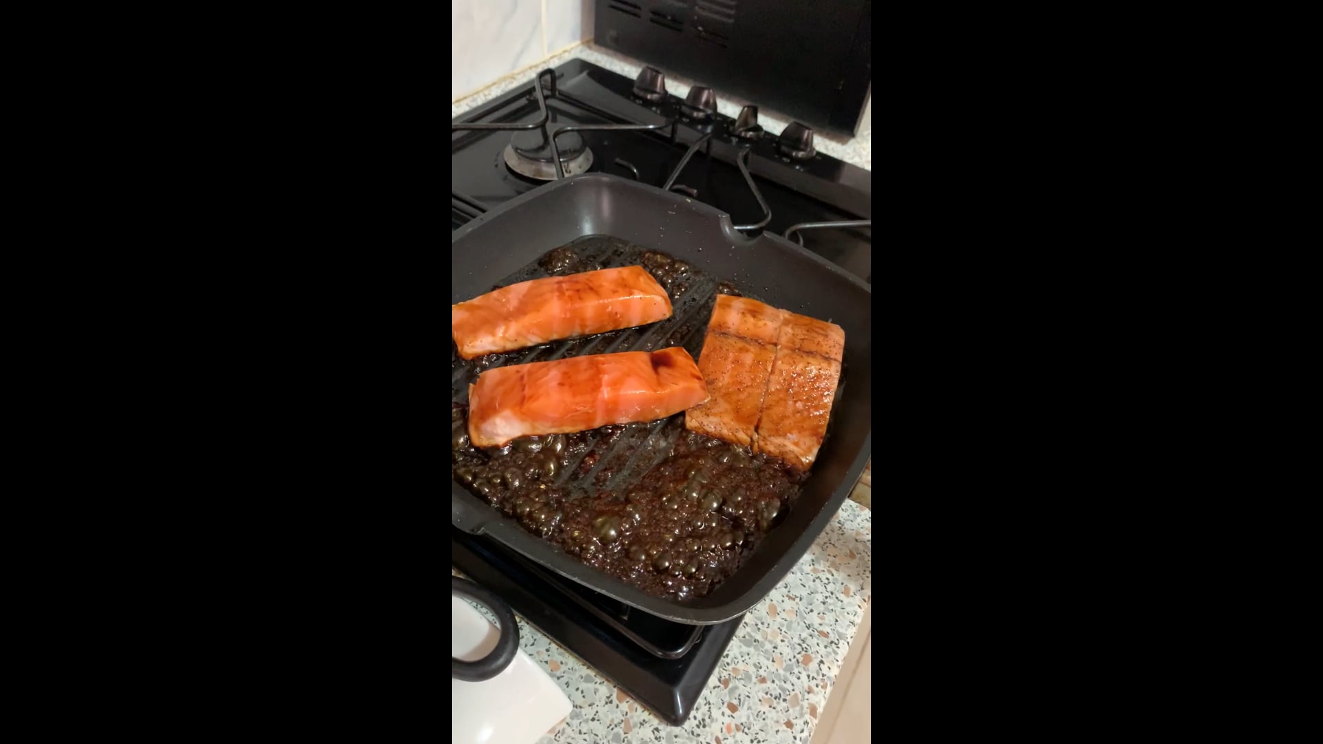 Salmon with sweet soy