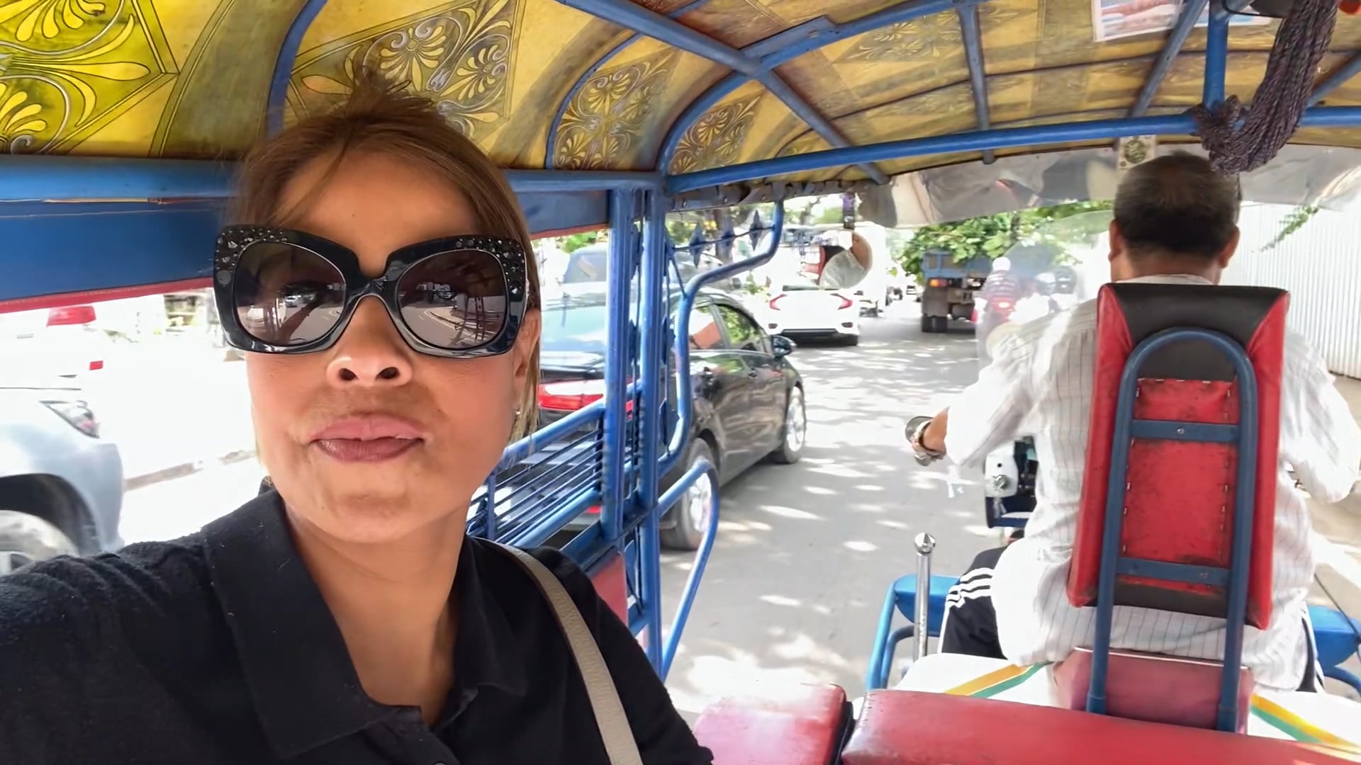 In the tuktuk
