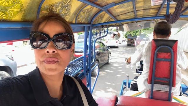 In the tuktuk