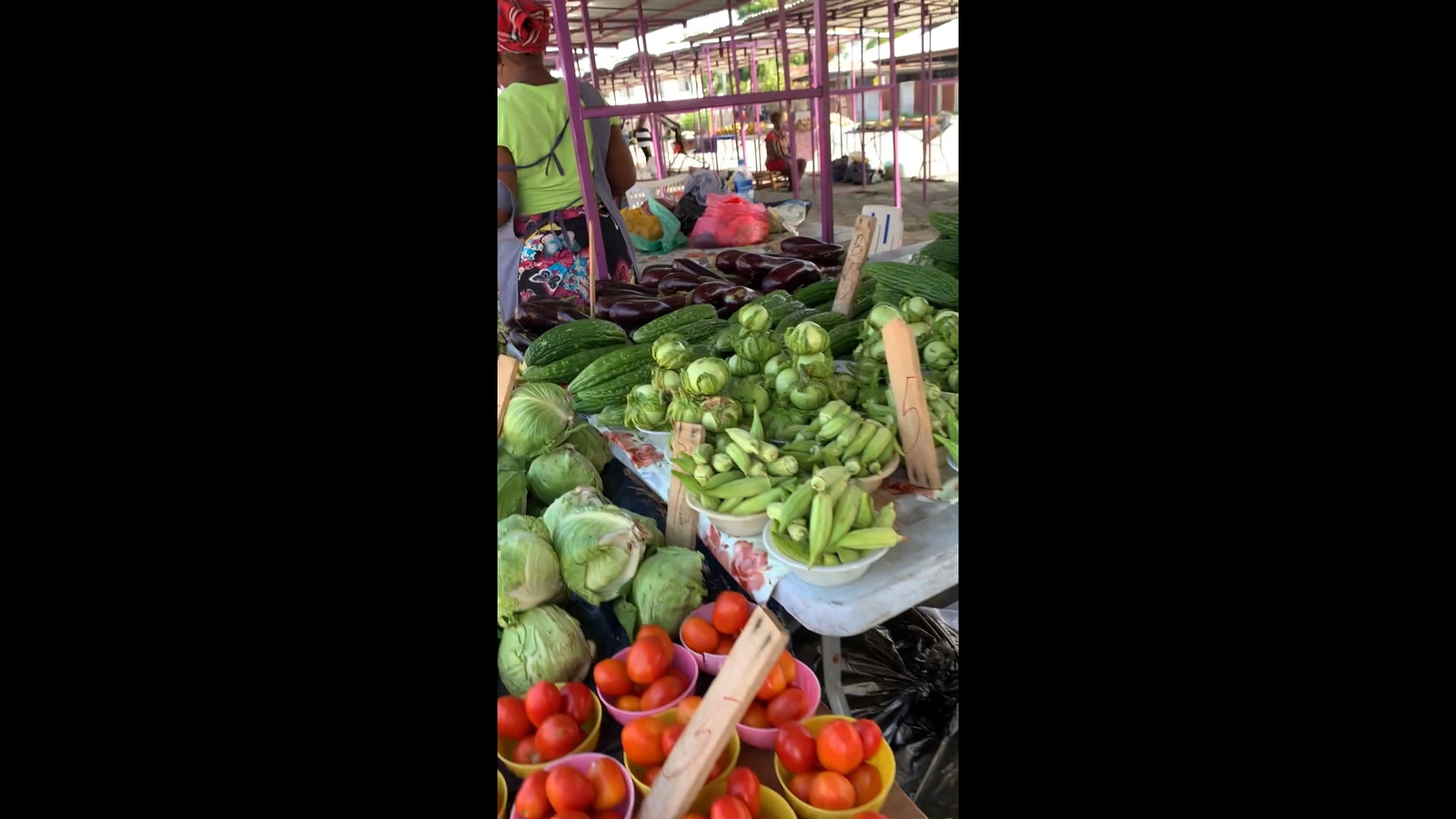 In Suriname on a Haitian market