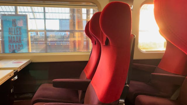 The Thalys on our way to Paris 