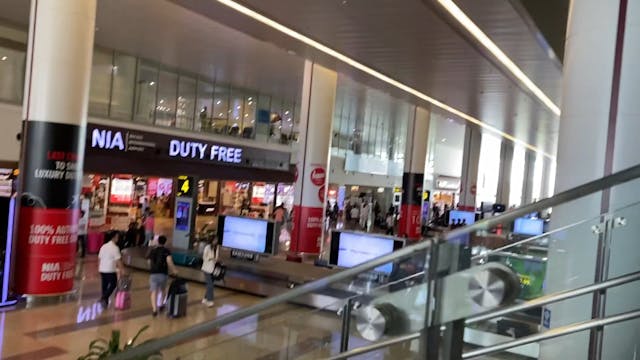 Arrival at Hanoi airport