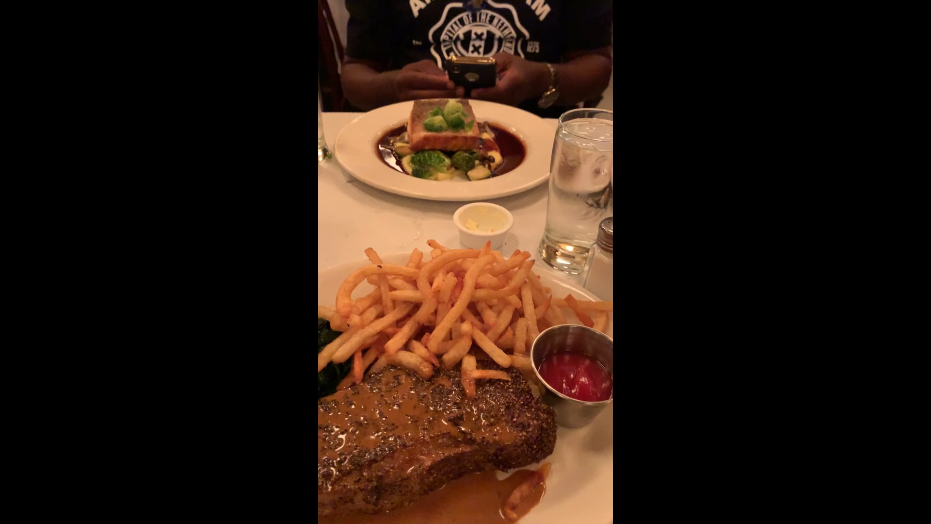 With My Cousin at Balthazar NYC