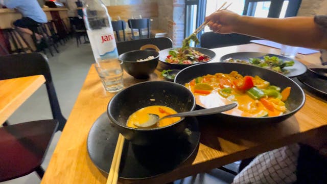 A Thai meal in Split, Croatia