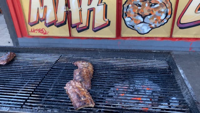 Ribs on the foodcourt in Copenhagen