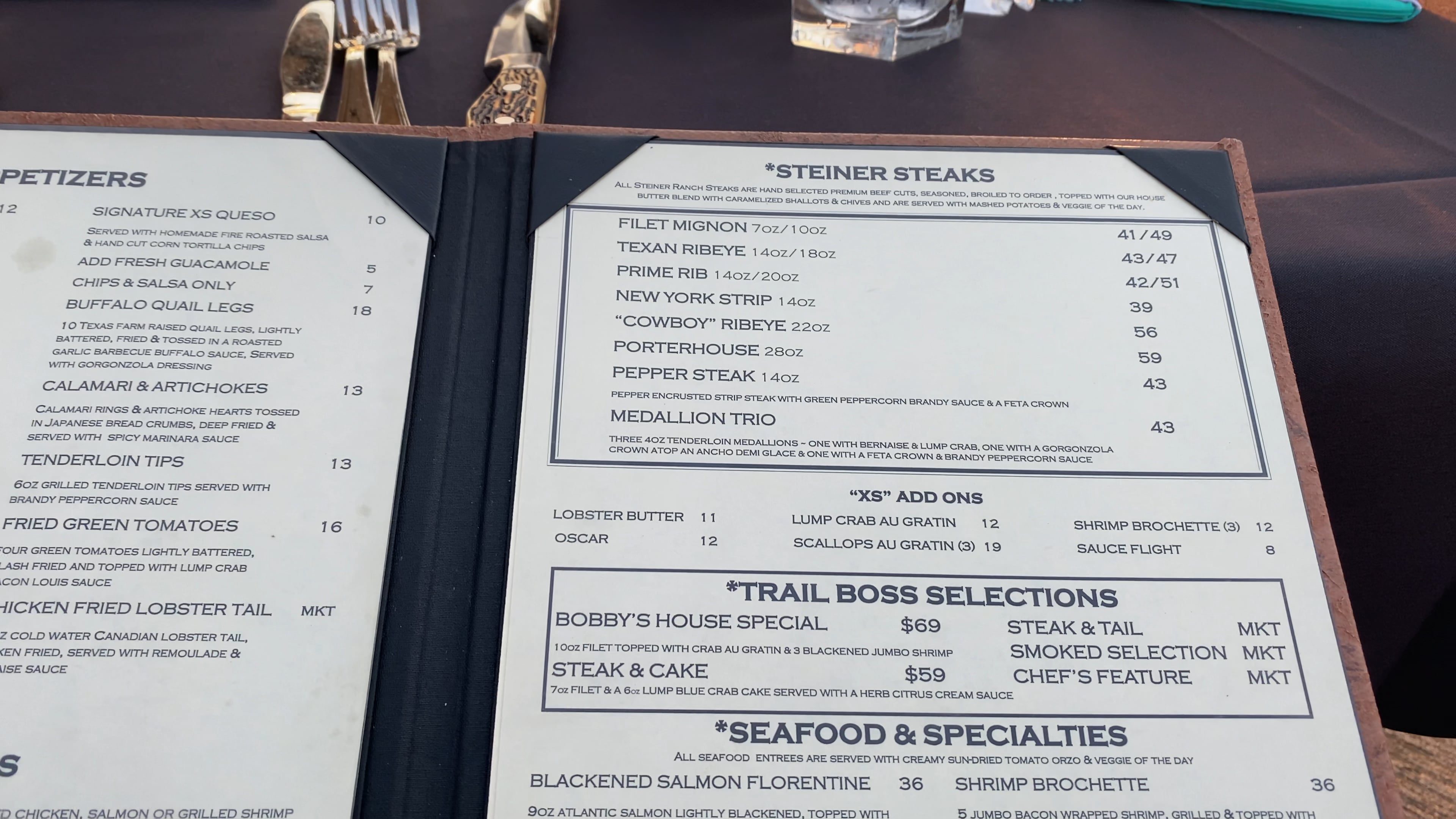 Steiner Menu