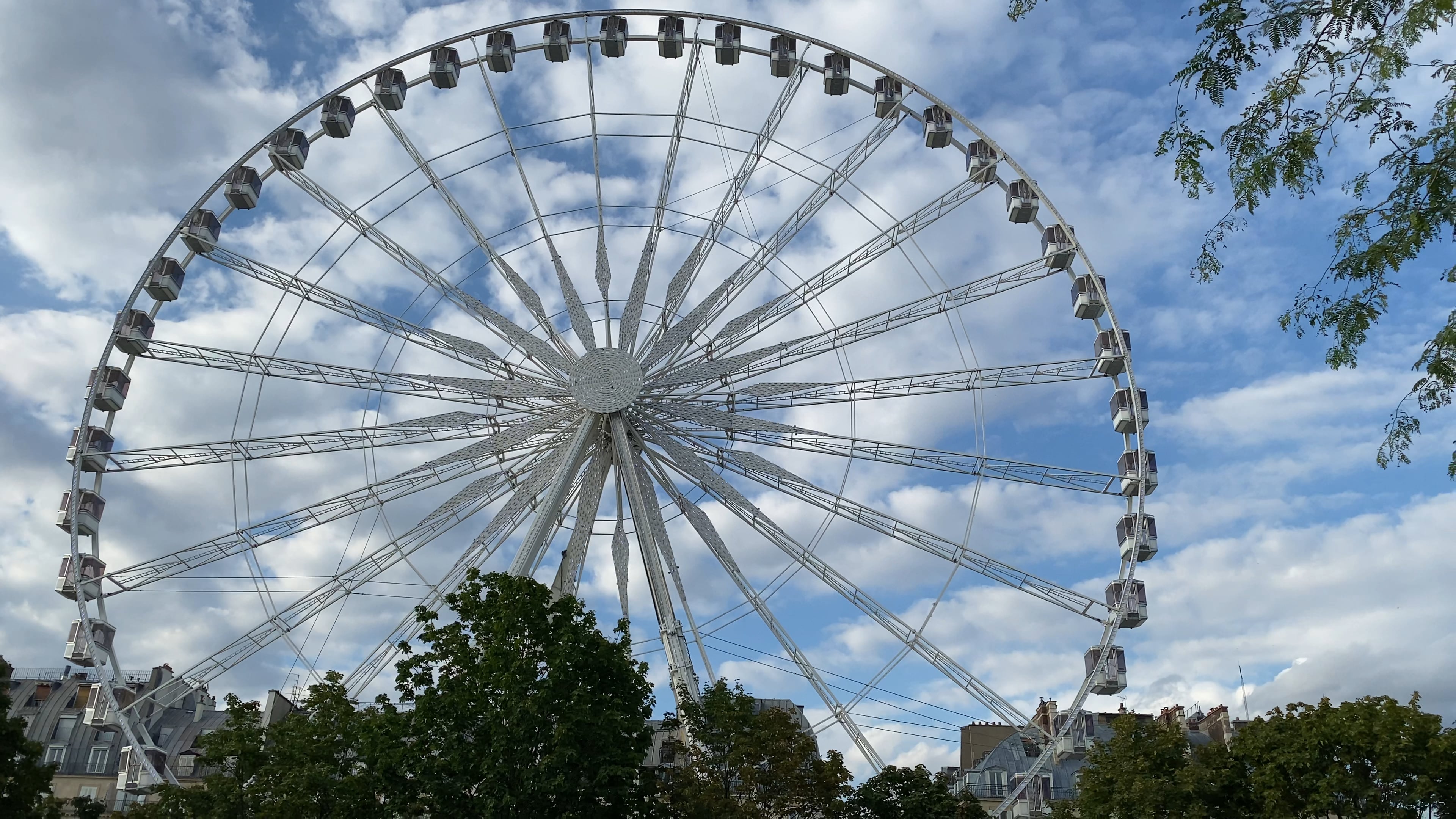 Ferris wheel in the middle of Paris