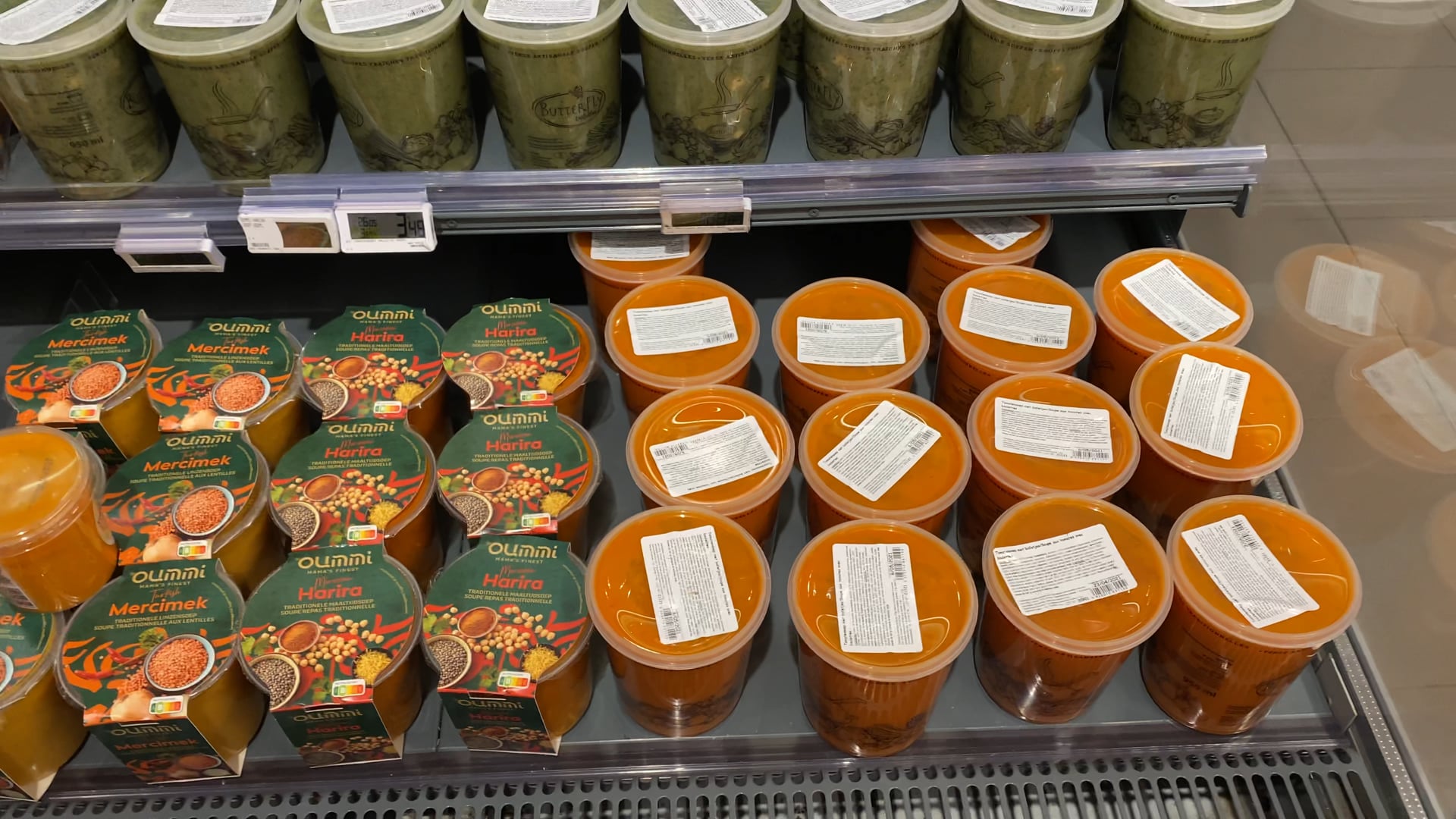 Soups in the supermarket in Belgium 