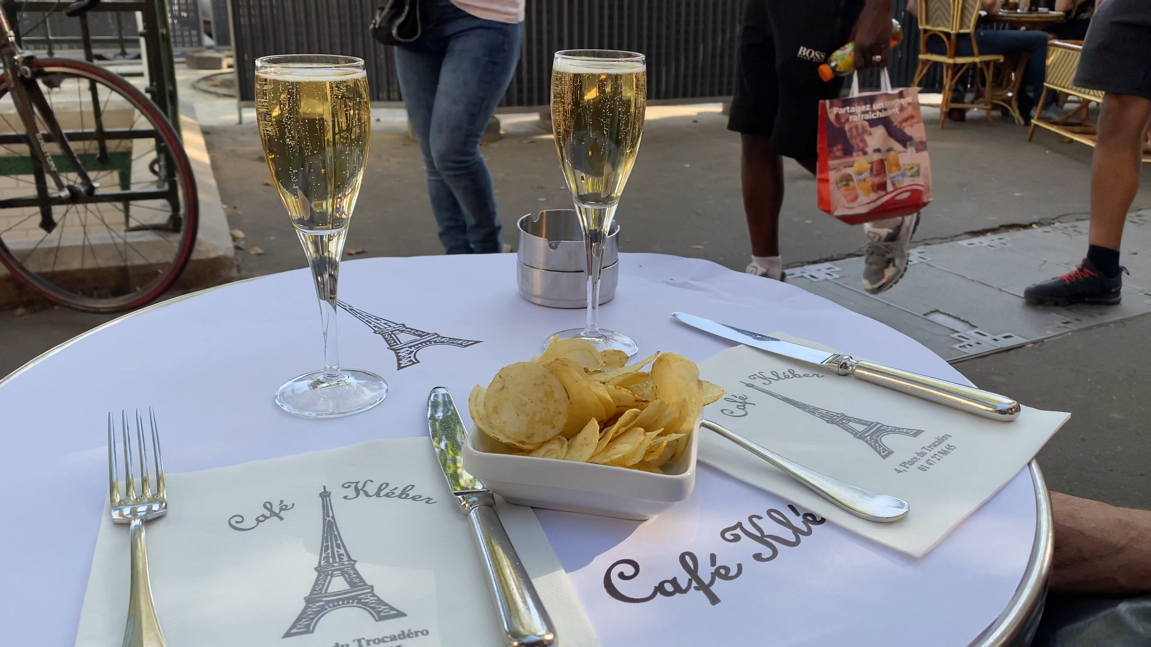 Champagne at Trocadero