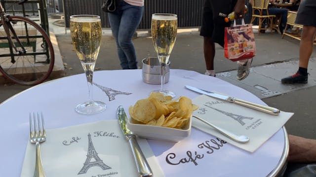 Champagne at Trocadero