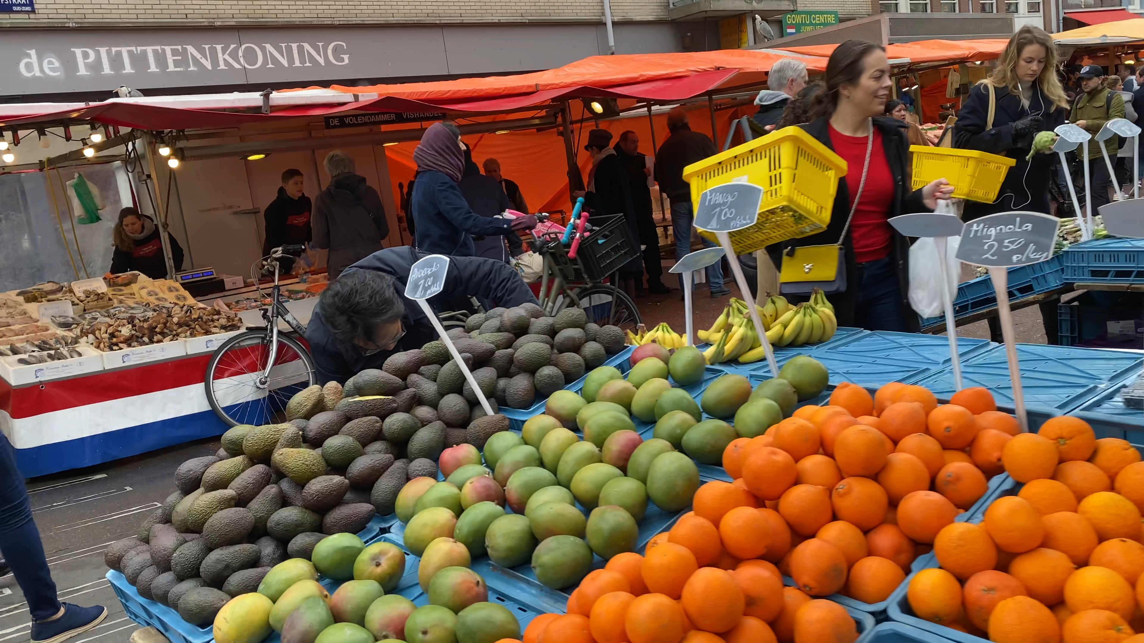 Albert Cuyp market in Amsterdam