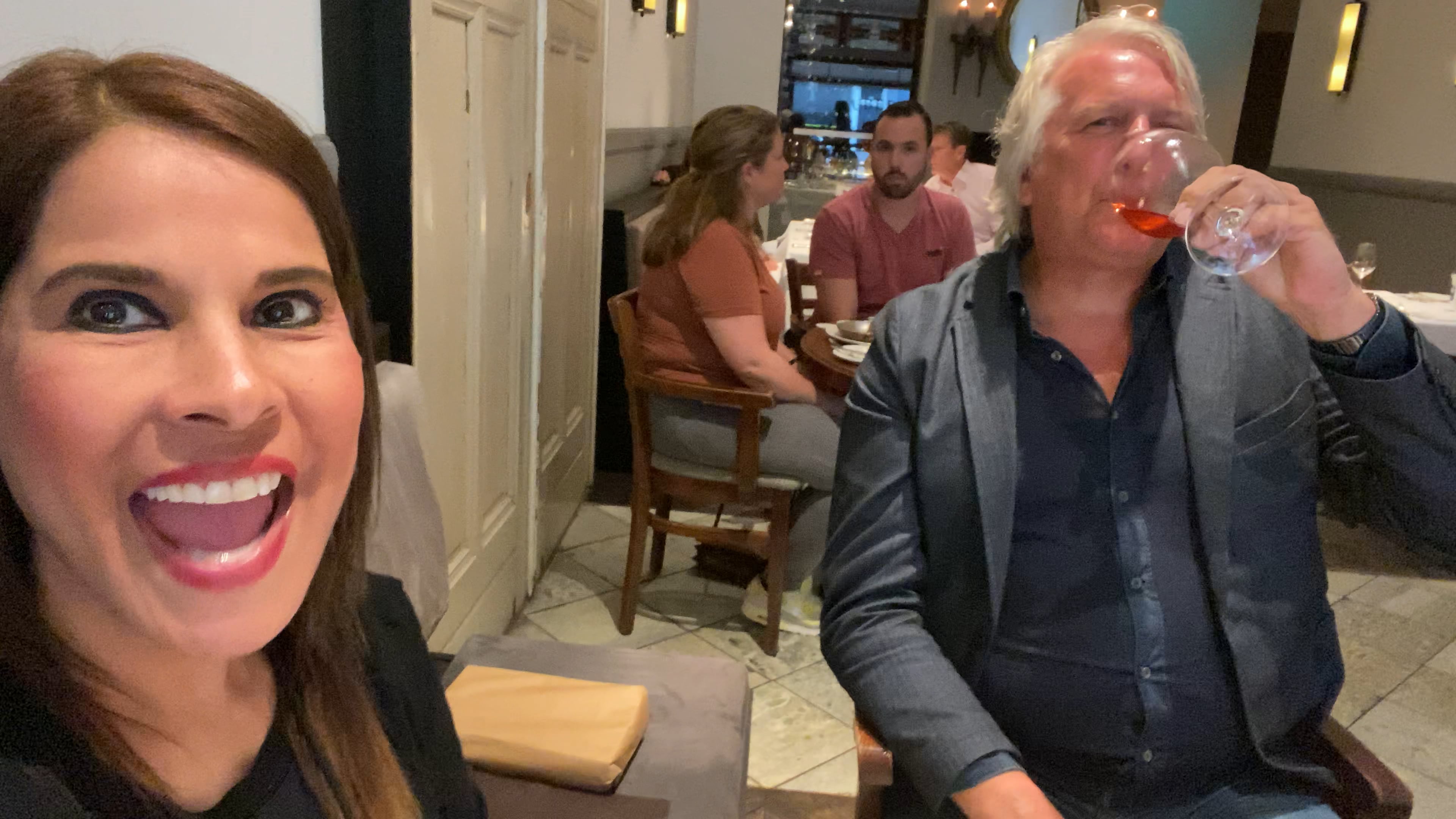 Lunch with Tony and I got a gift