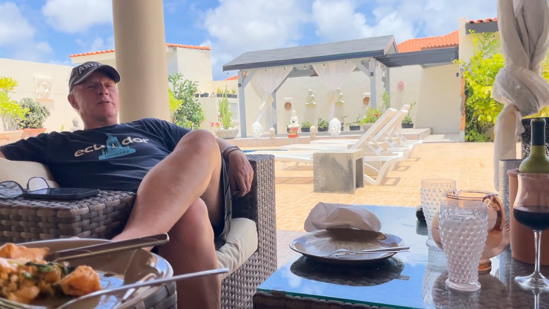 Arnaud over for lunch