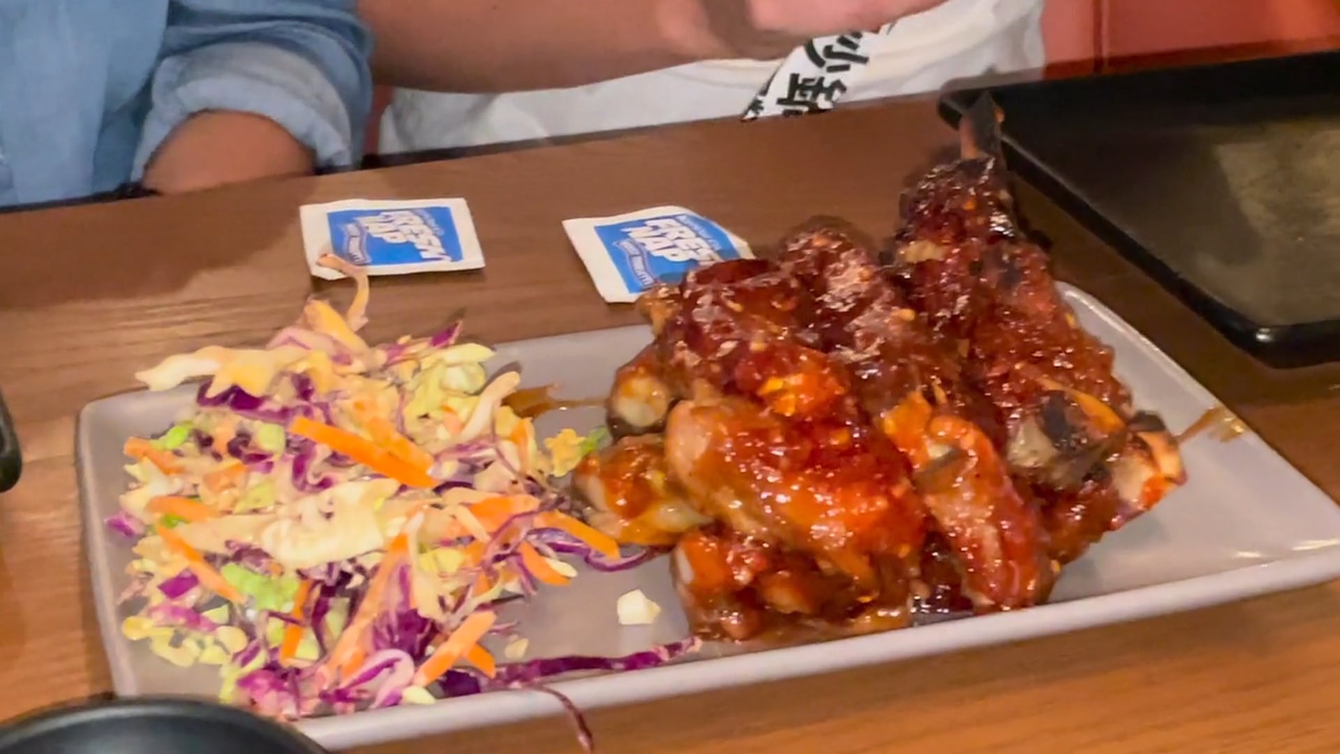 BBQ ribs at Pf Chang