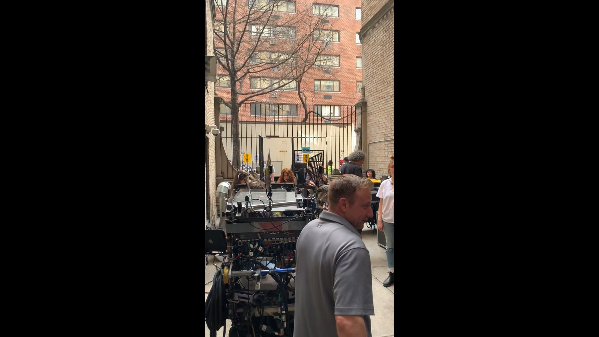 Filming in my building