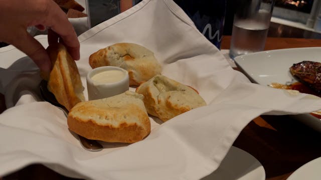 Yucca fries with blue cheese inside