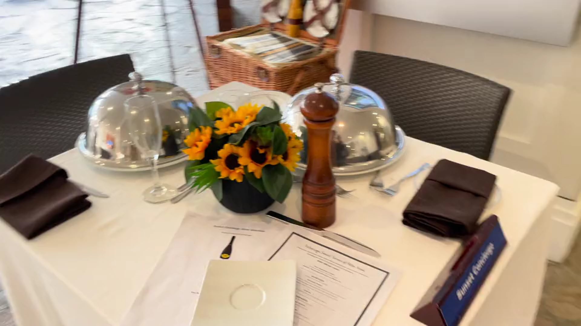 Dinner at sunset grill