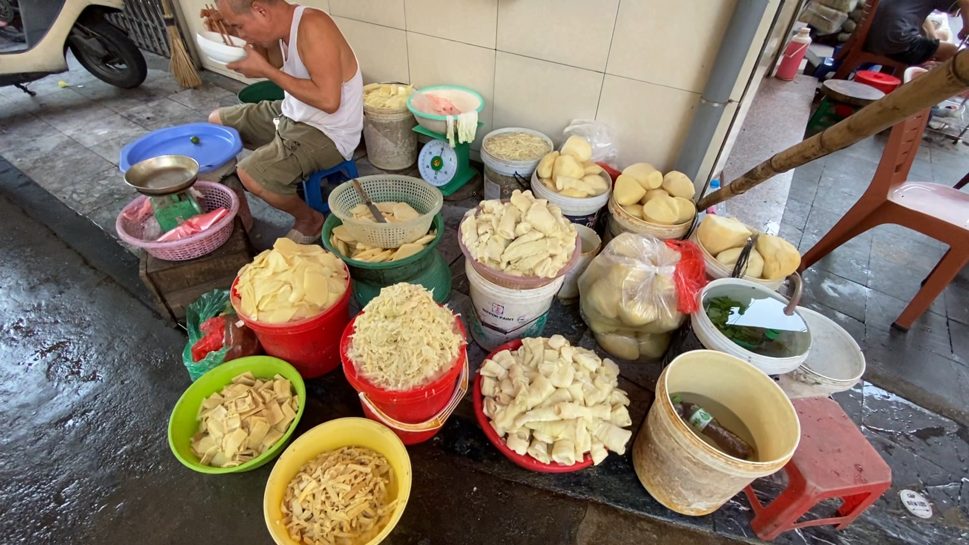 Young bamboo and palm hearts