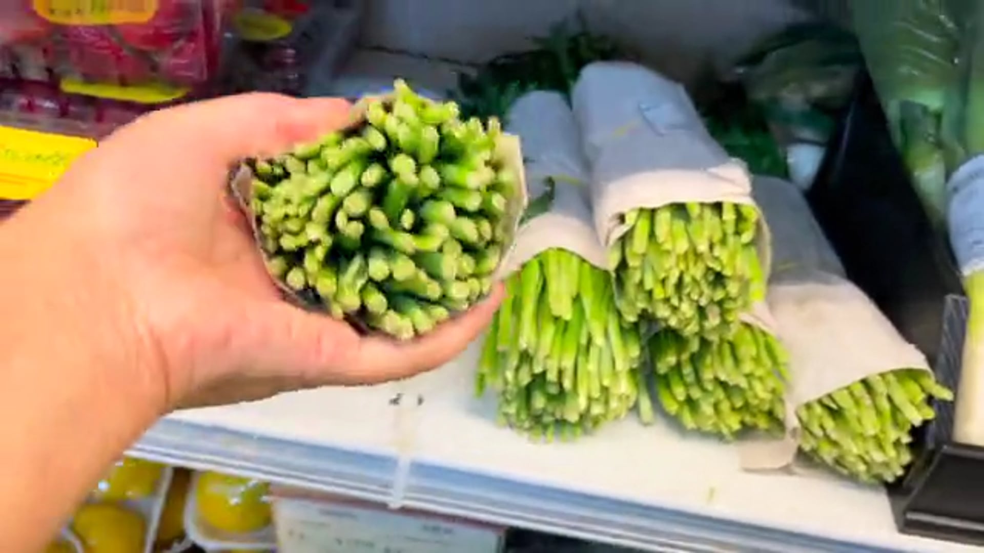 Chives at the Chinese supermarket in Aruba
