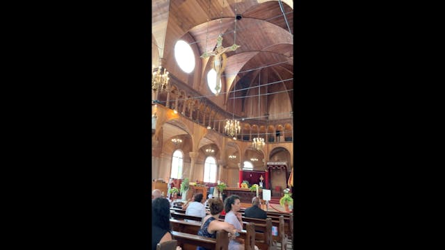 In the church and we are waiting for ...