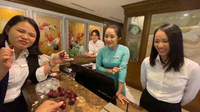 Hotel staff rocks