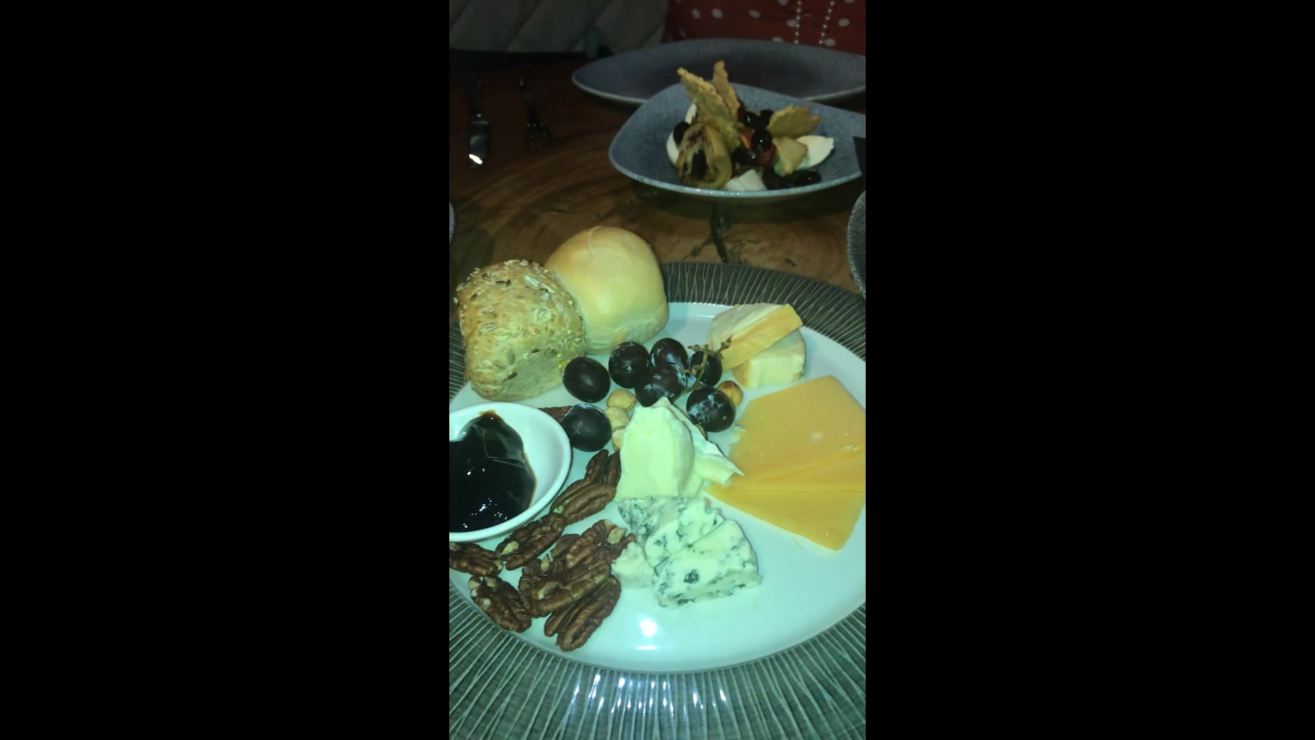 Cheese platter at the lobby Aruba