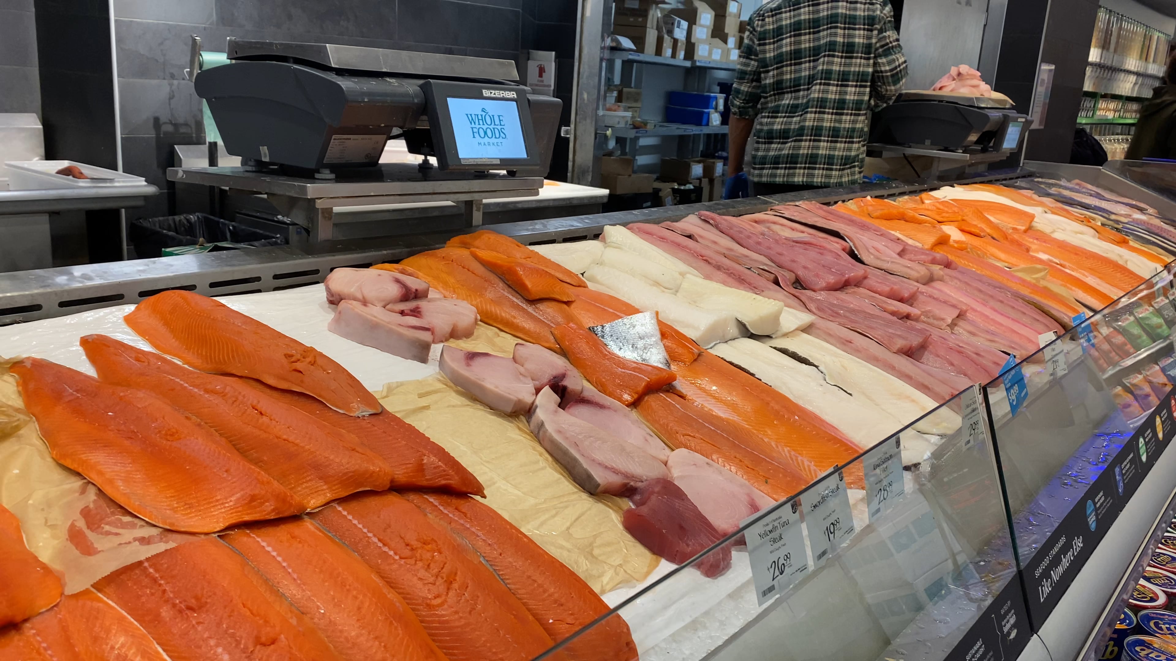 Wildly caught salmon