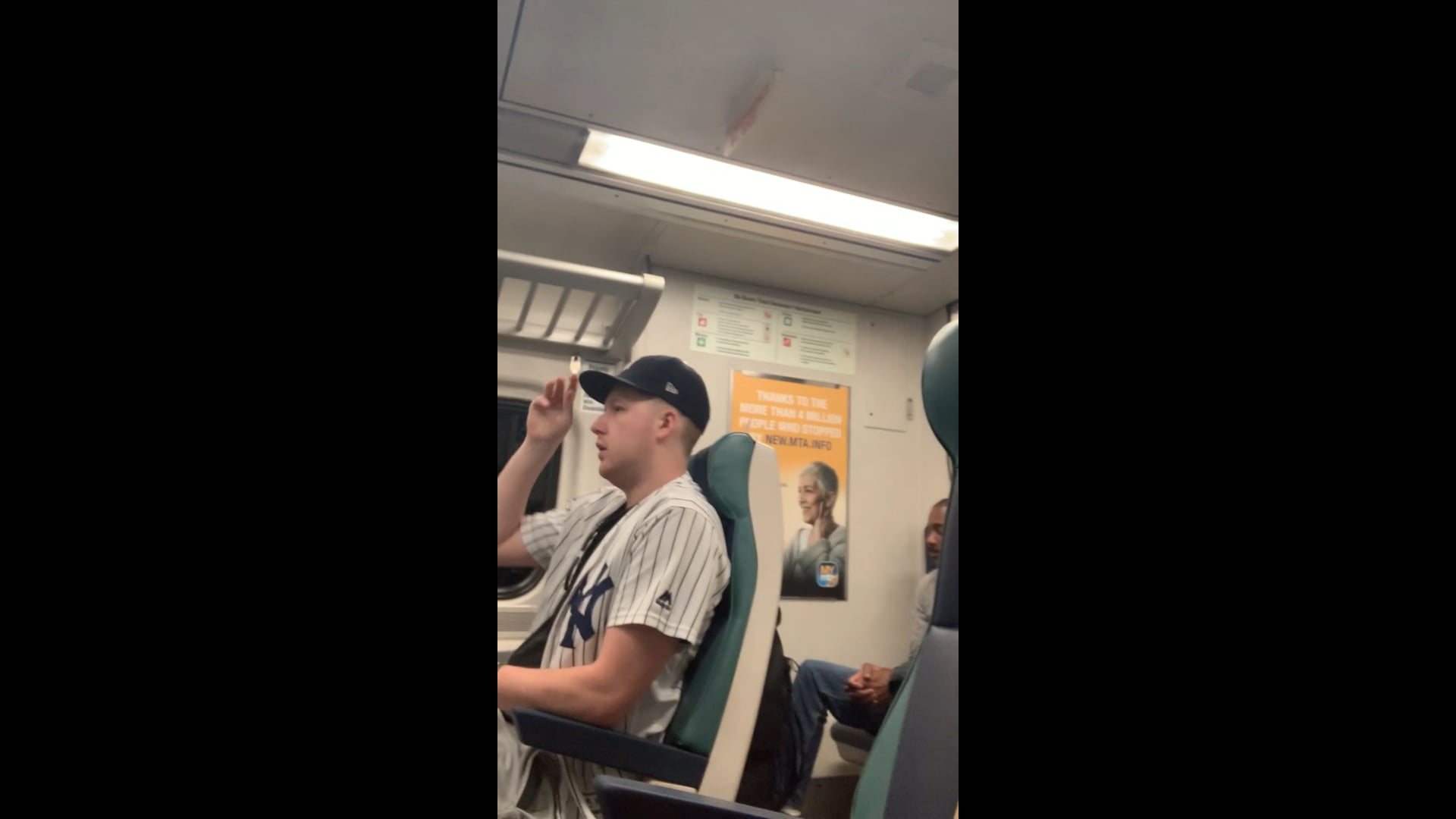 In the train to Tarrytown