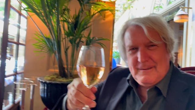 Cafe Costes, drinking champagne