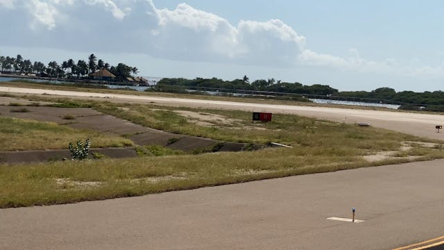 On the tarmac in Aruba