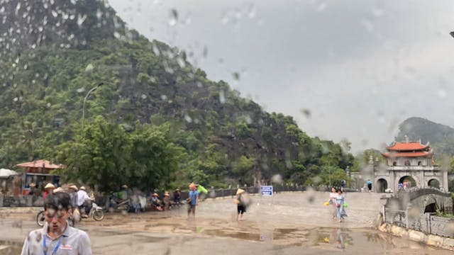 Rain when we leave the museum/palace