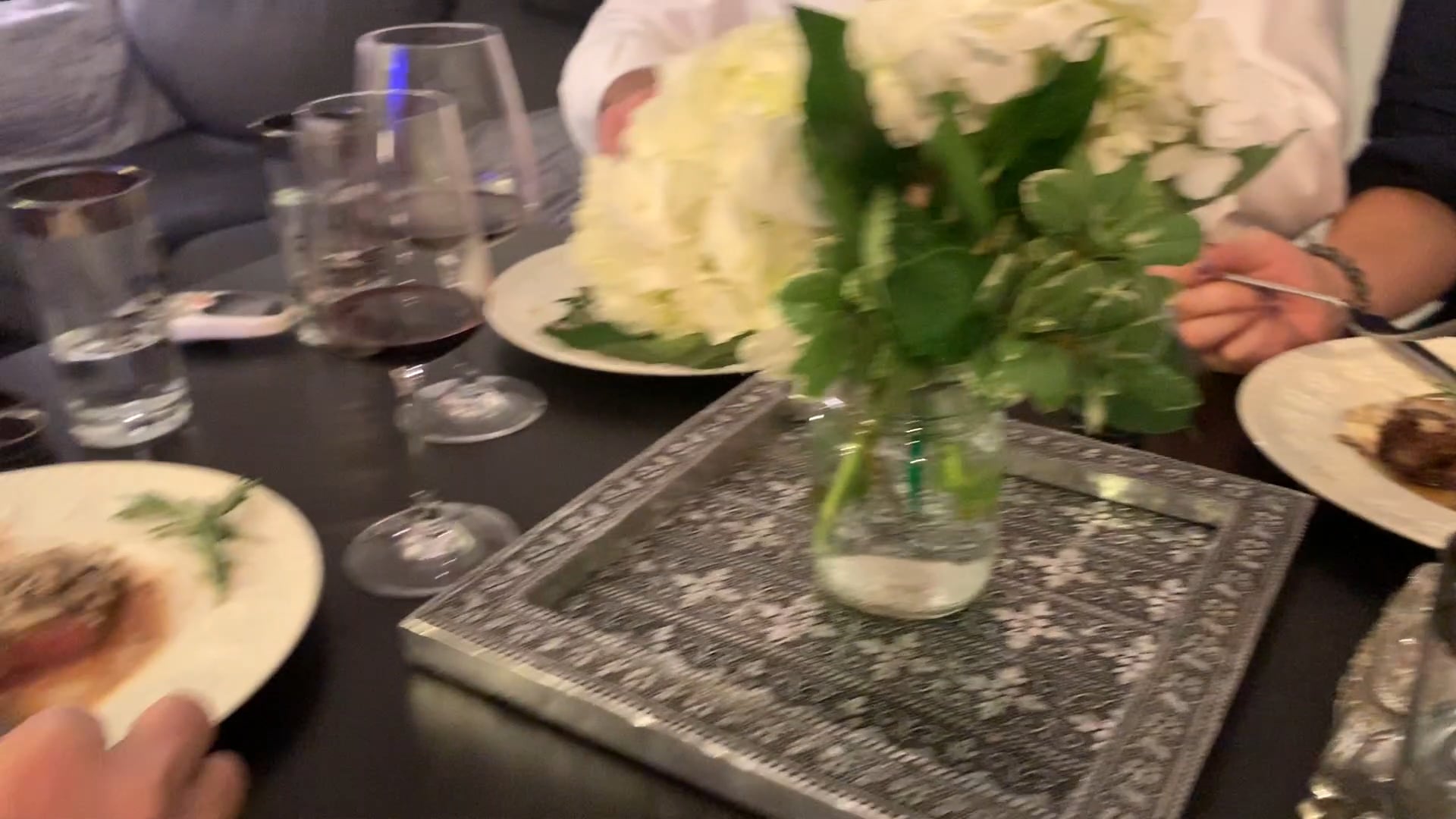 Hubby his buddies are here