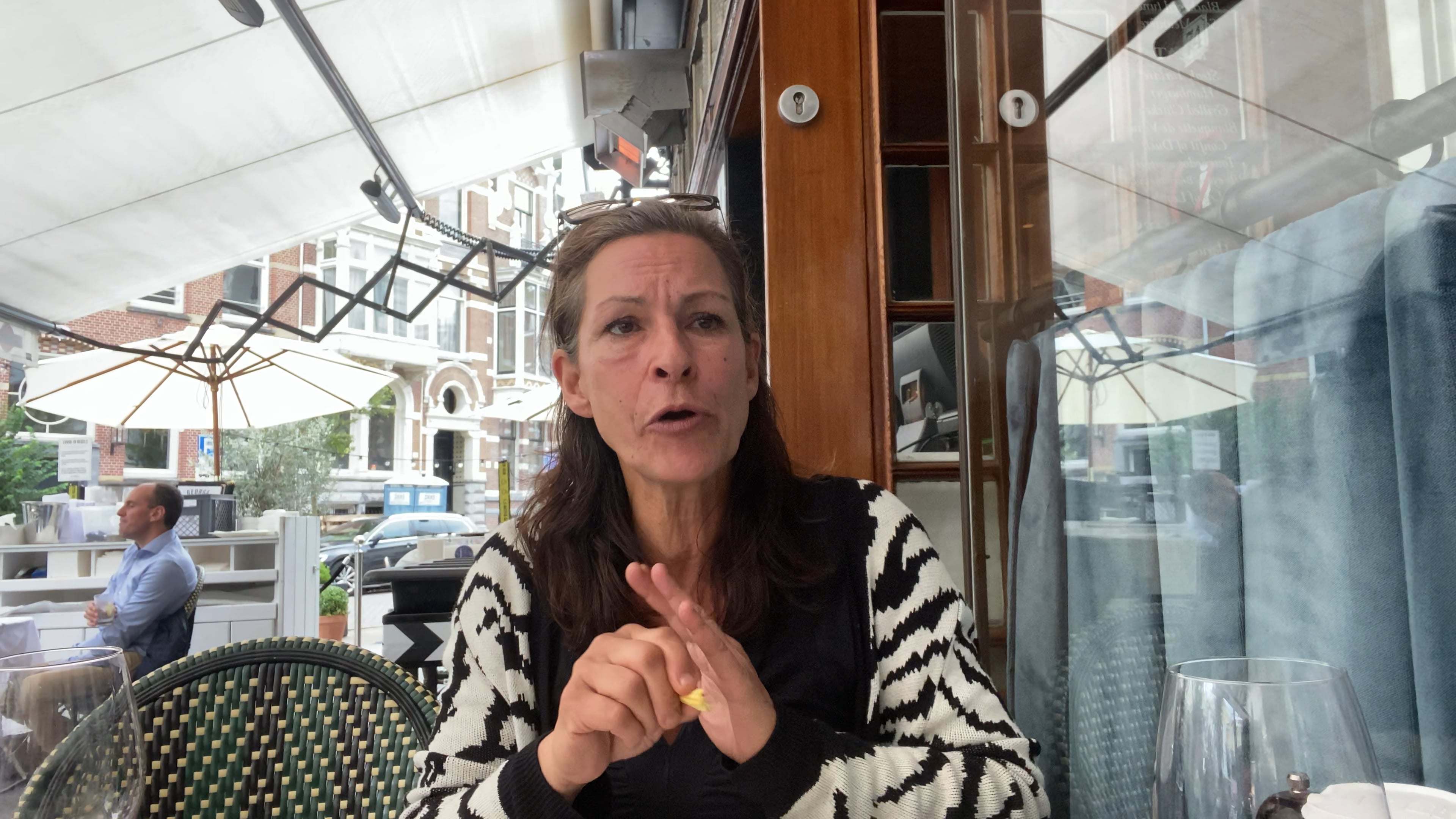 A Vegetarian friend eating raw meat