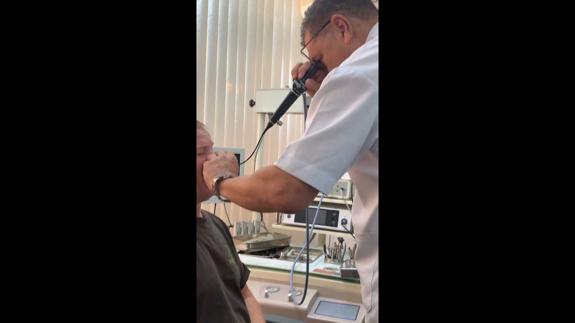 Hubby at the ENT in Suriname