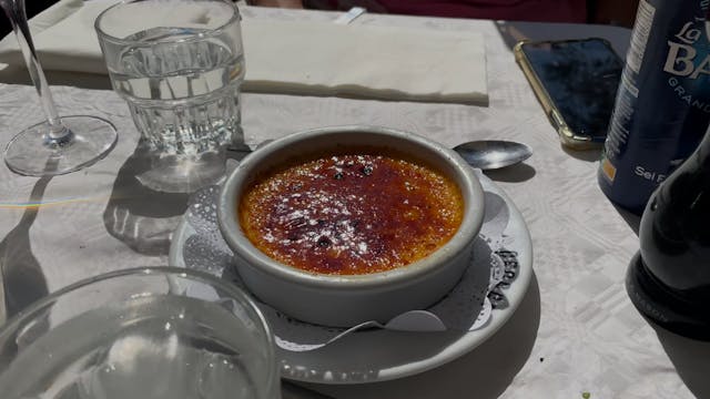 Creme brûlée at George