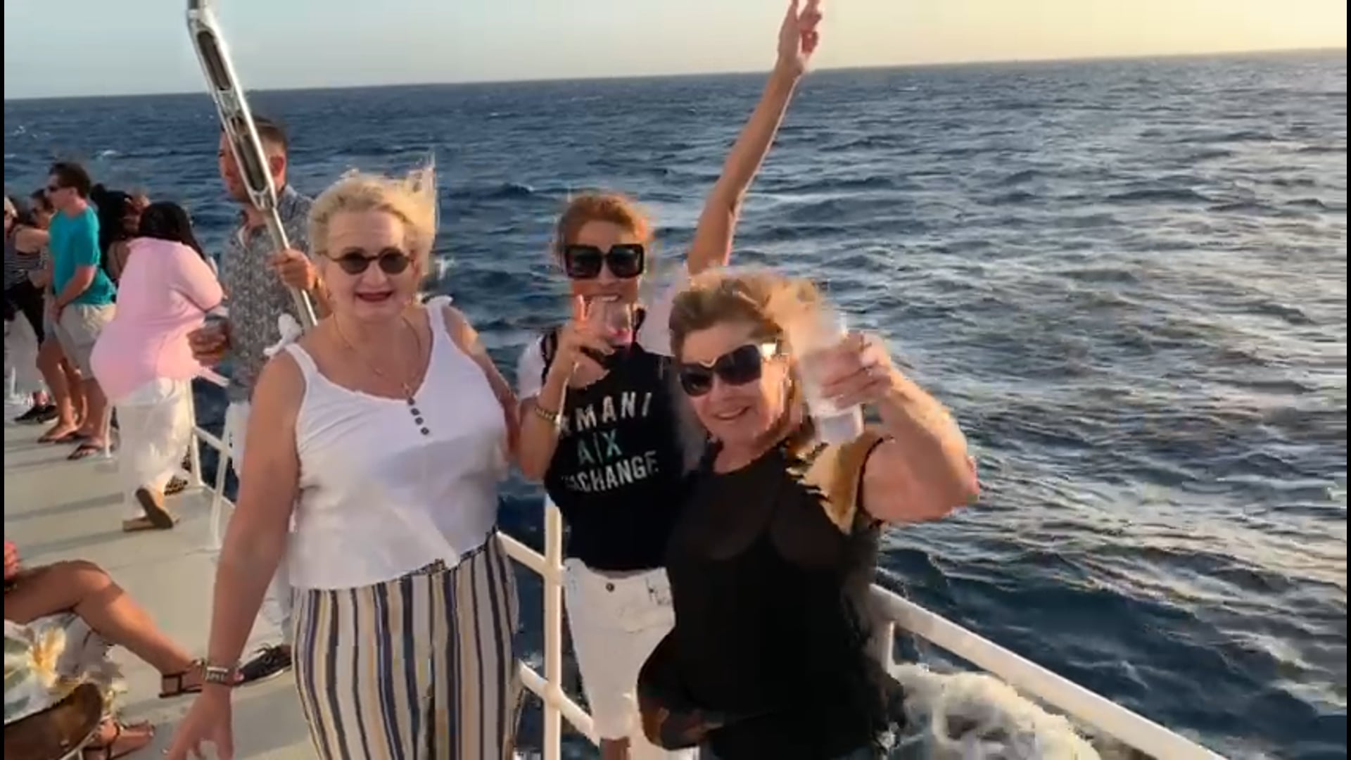 Sunset on the Catamaran 