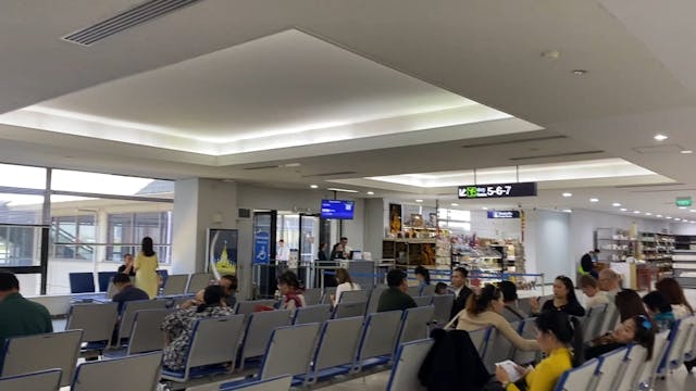 Airport in Laos on my to Cambodia