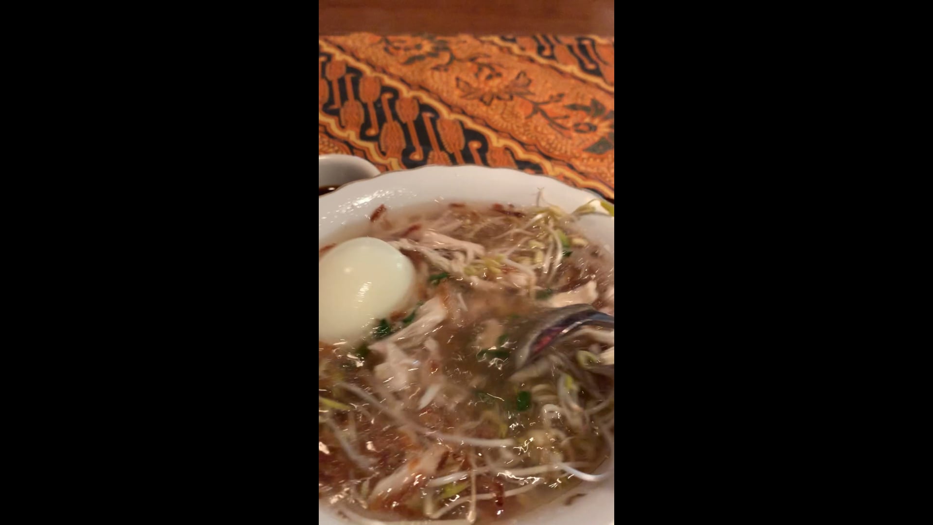 Indonesian chicken soup at Semarang