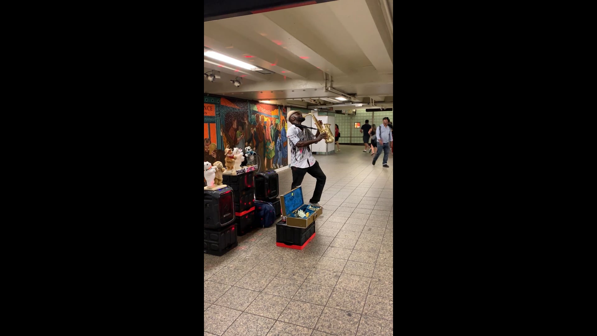 In the subway in Manhattan