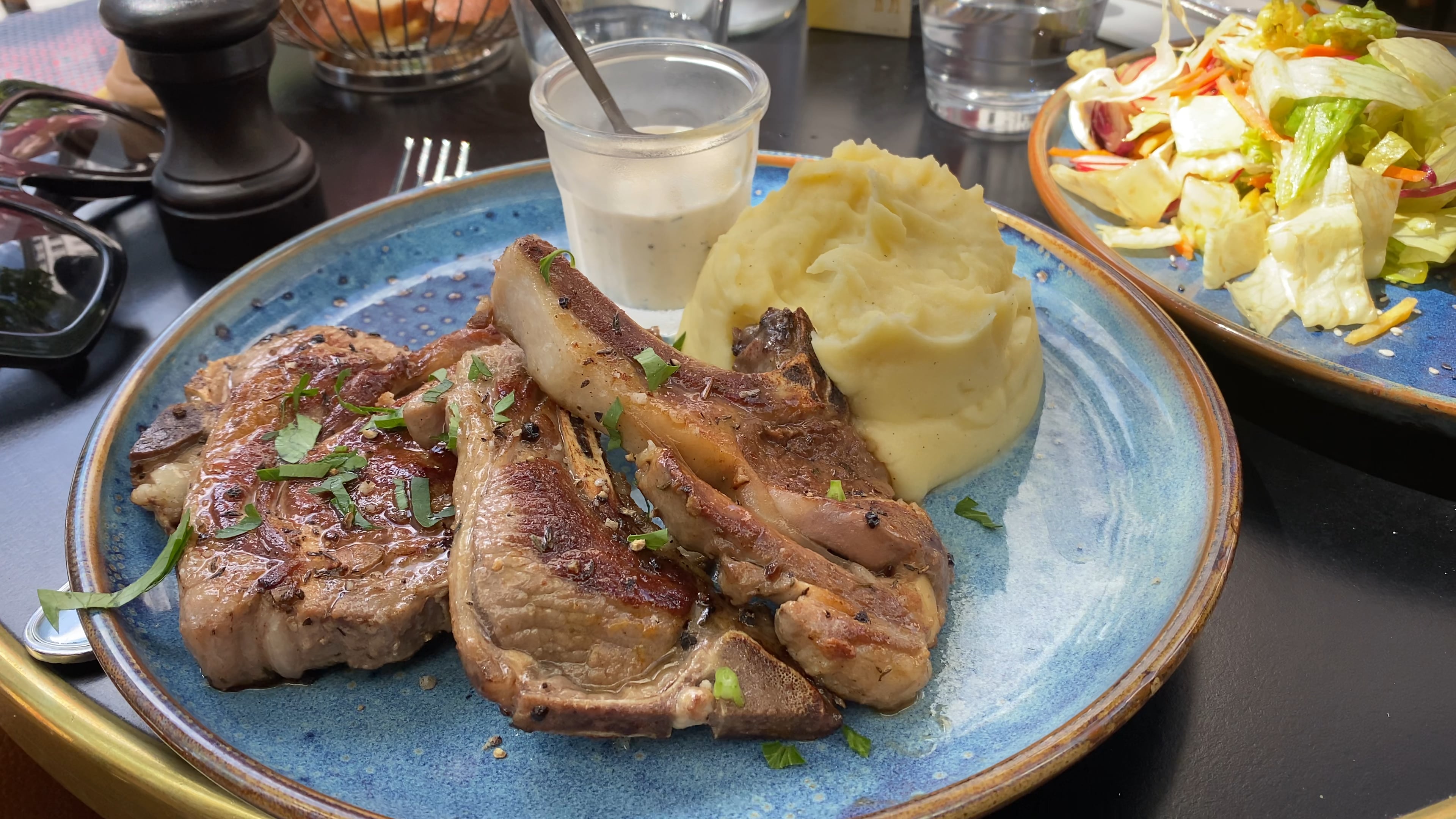 Lamb chops last meal in Paris 