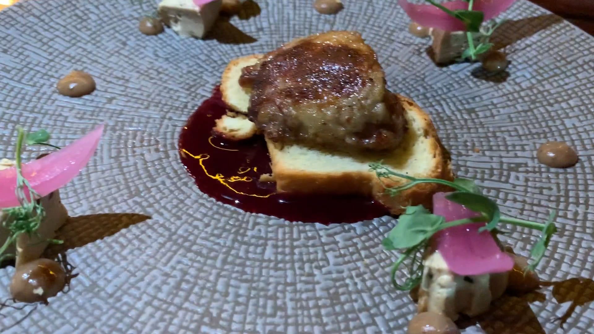 Fresh foie gras at  Papillion Aruba