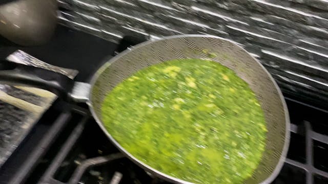 Creamy Spinach with Mahi Mahi