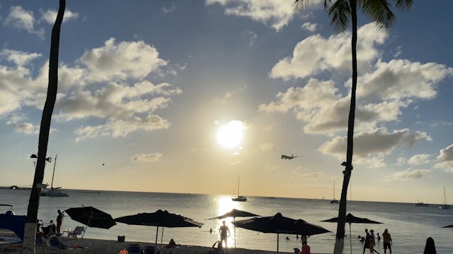 Flight coming in