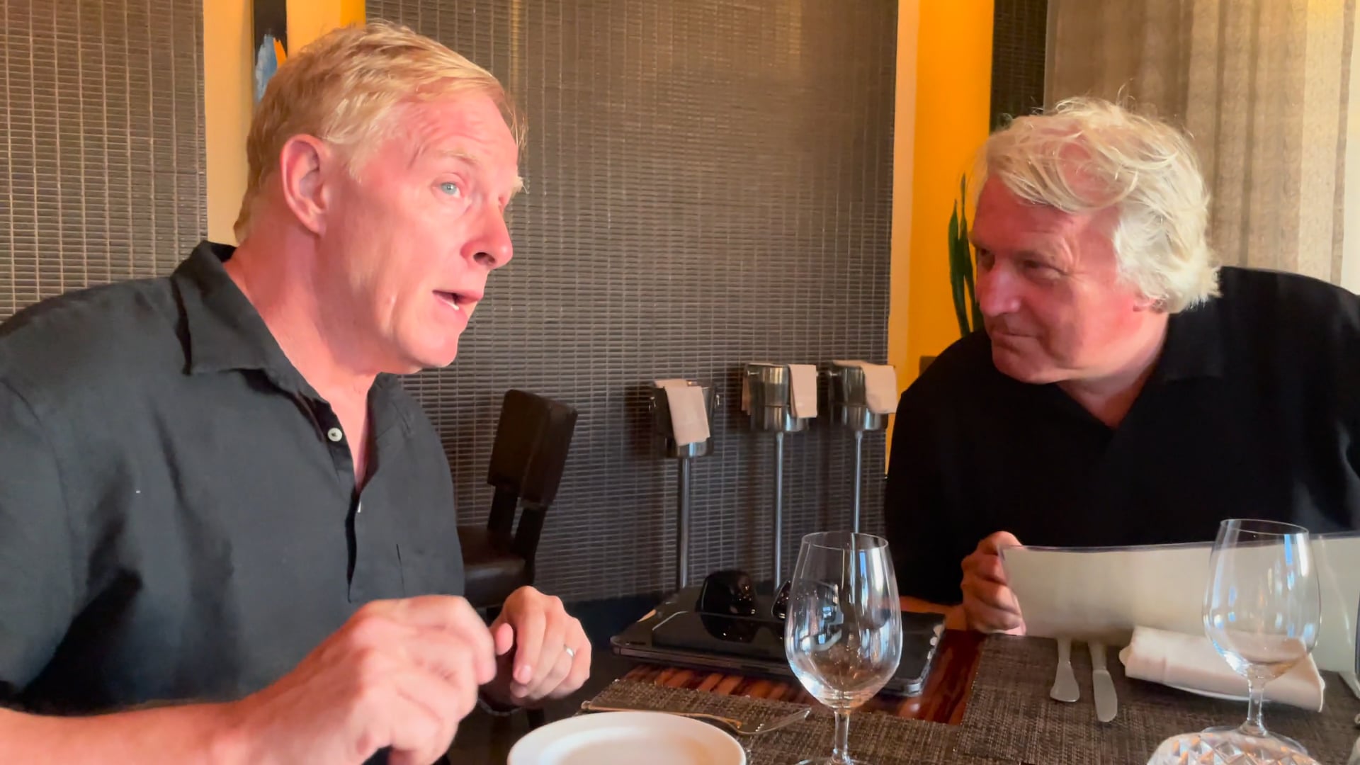 Dinner with the boys at BLT Ritz Carlton