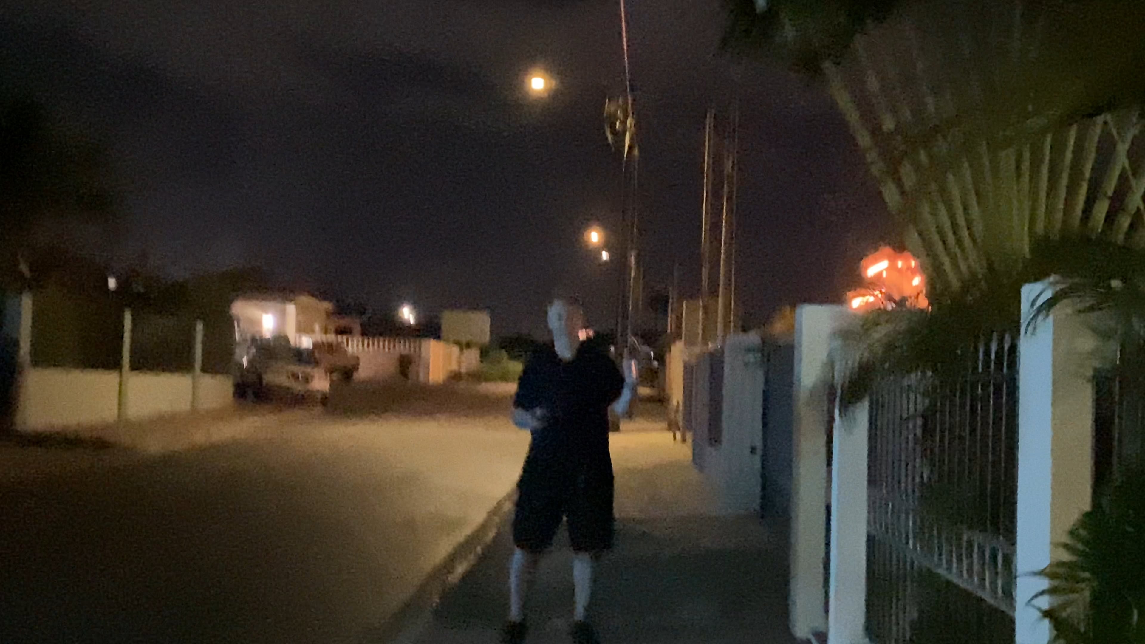 Hubby ready with the drone