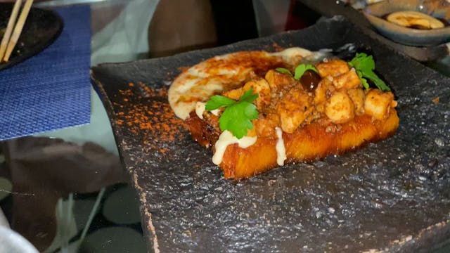 Calamari with potato at Brutto