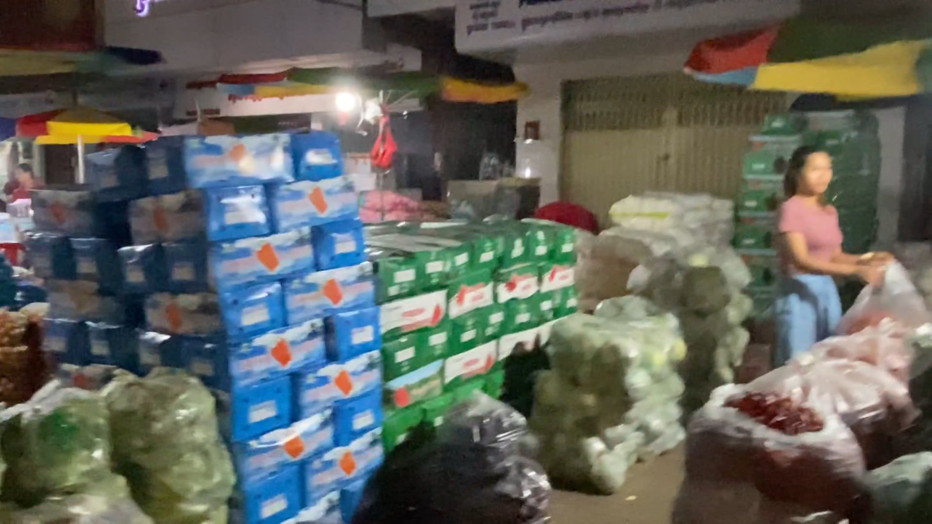 Night market in Phnom pen Cambodia