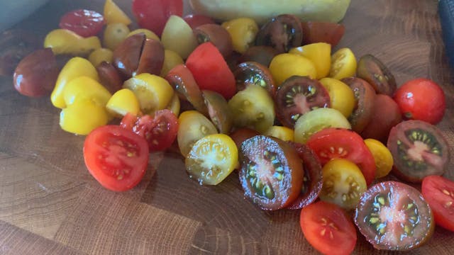 Sliced tomatoes
