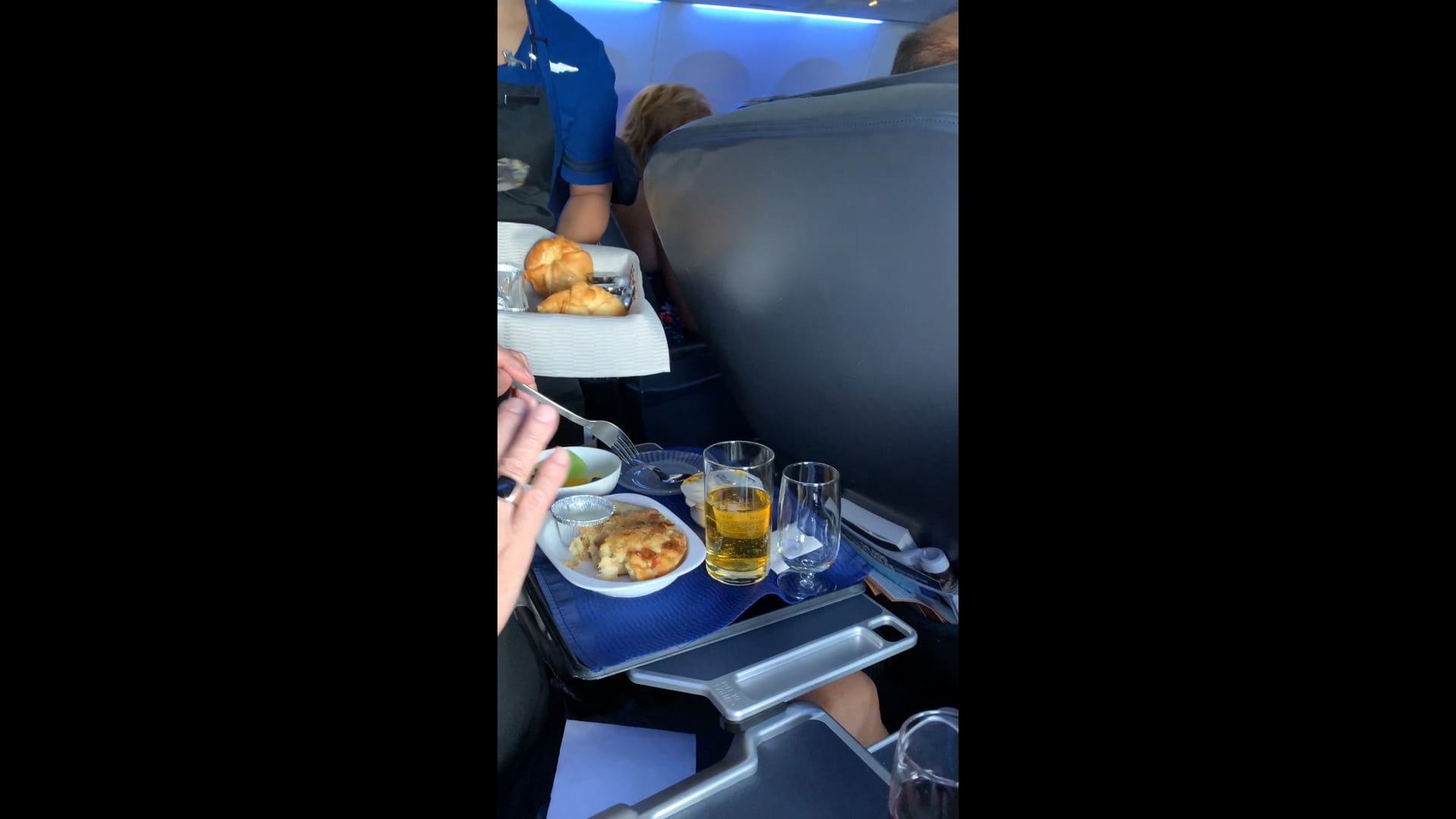 Bread basket at United