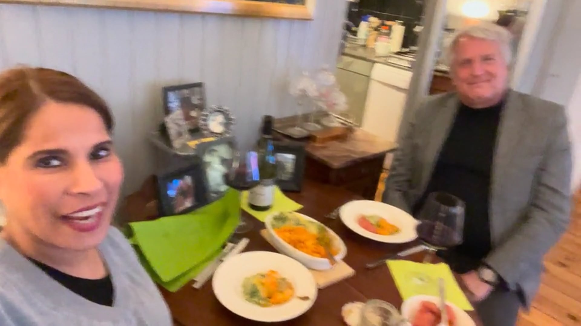 Tony over for dinner